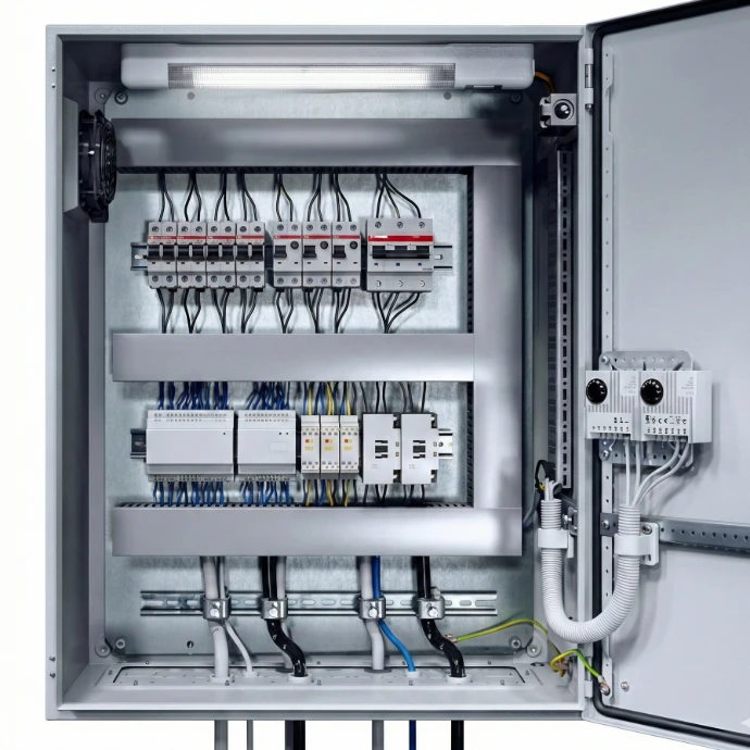 panel de control grúa viajera